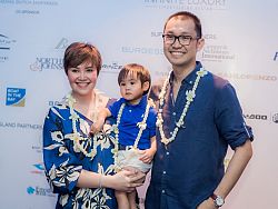 Tata Young and Chatadul ‘Mor’ Seenapongpipit with baby Ray