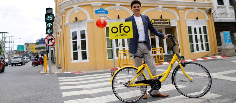 'ofo' leading docklessbike-sharing application launches in Phuket  Free 1 month trial, Startsfrom 1stOctober!