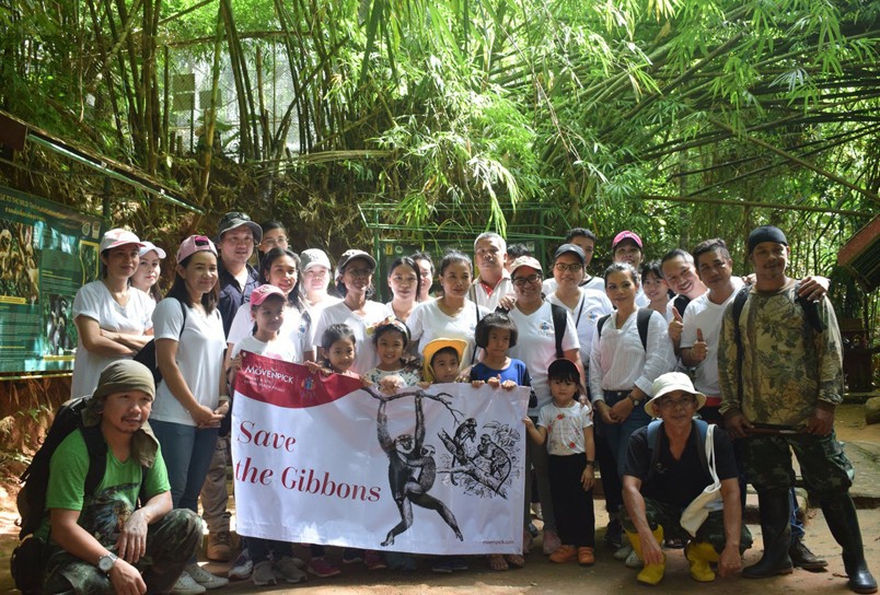 Mövenpick Resort & Spa Karon Beach Phuket adopts a gibbon from Phuket’s Rehabilitation Centre
