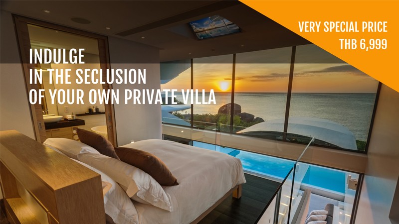 Luxury Seclusion package. Indulge in the seclusion of your own private villa
