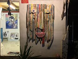 Art studios and home galleries are great places to find original art work and sculptures