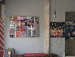 Art studios and home galleries are great places to find original art work and sculptures