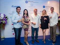 Michael Nurbatlian; Hwee Tiah, Burgess; Richard Pope, CEO Infinite Luxury; Nicky Andre, Hemisphere Monaco; Jean-Mark Poullet Burgess