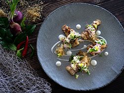 Pla Goong Mapraow Krut by Chef Rey