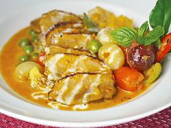 Chef Ann’s Gaeng Phed Ped Yang  – The Nai Harn  