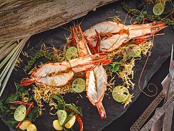 Grilled Tiger Prawn Samunprai – The Surin Phuket