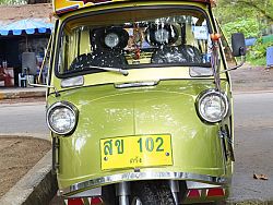 A tuk tuk ride to Pak Meng beach takes less than an hour from Trang