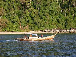 Deserted island and beaches