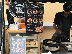 Burger Boyz flipping burgers