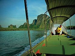 Exploring Phang Nga Bay in Local Long-Tail Style