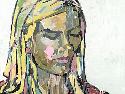 The main portrait of Olympic snowboard champion Torah Bright