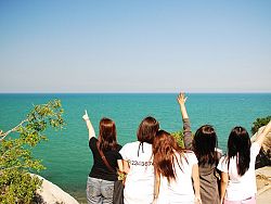 Sightseeing with a view to the Gulf of Thailand