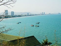 Fishing boats anchored on the coast