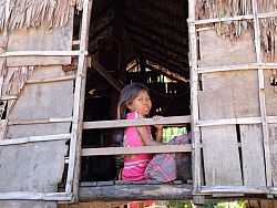 A young Moken sea gypsy girl