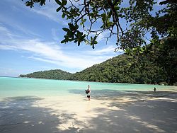 A quiet, pristine beach