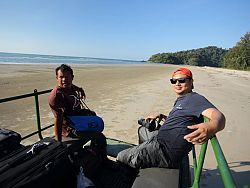 Along a beach in Phang Nga