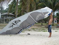 Kite surfing