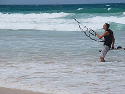 Kite surfing