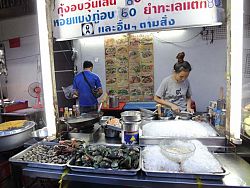 Seafood stall