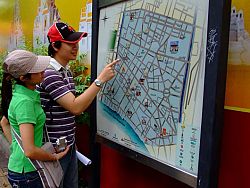 Map of the China Town area