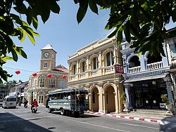 The Sino-Portuguese buildings of Phuket provide a certain charm to Old Town and are lovely backdrops for photographs