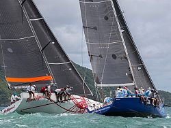 IRC racing Russian crew on’Megazip’ closely followed by the Australiand on ‘Team Hollywood’