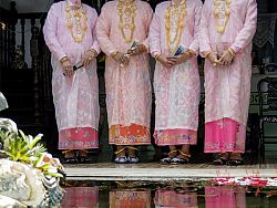 Traditional dress inside Baan Chinpracha