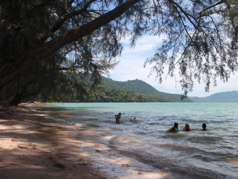 Koh Yao Yai's shallow waters are calm and safe for swimming.