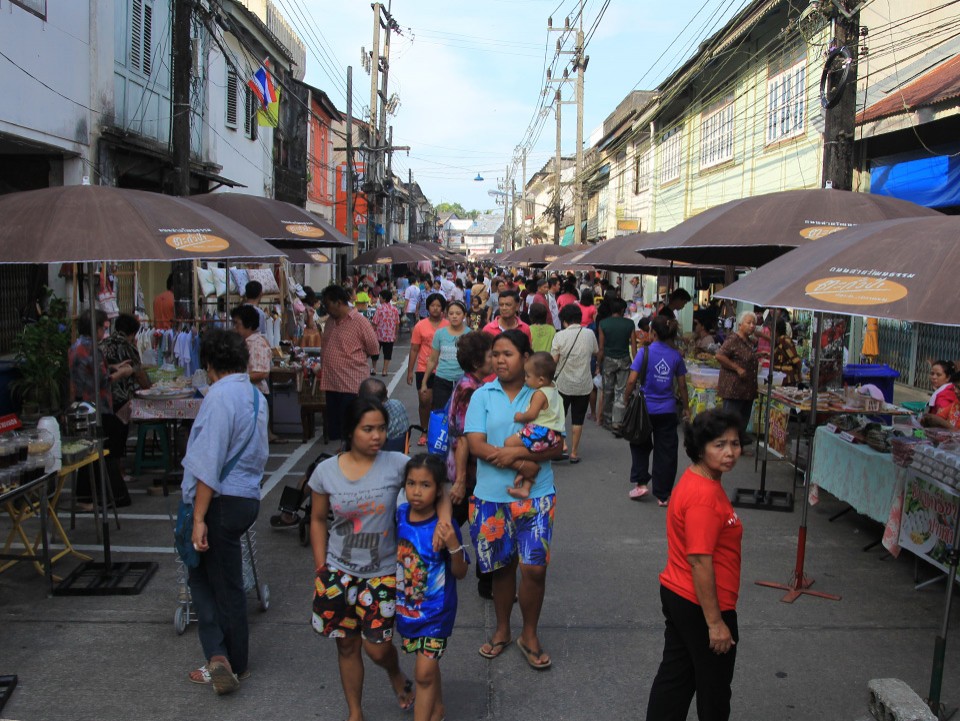 Sri Takua Pa Street Market is held every Sunday a good way to experience local life.