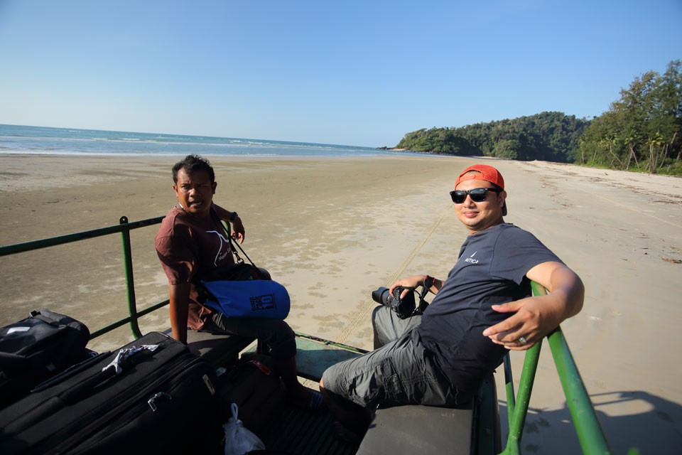 Along a beach in Phang Nga