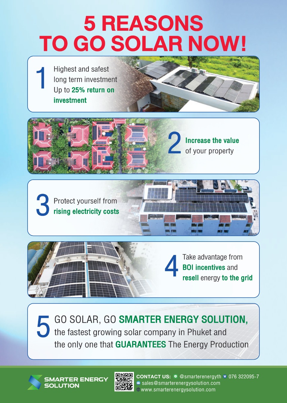 5 Reasons to GO SOLAR NOW!
