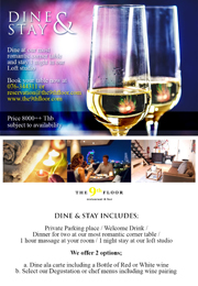 Dine & Stay @ The 9th Floor