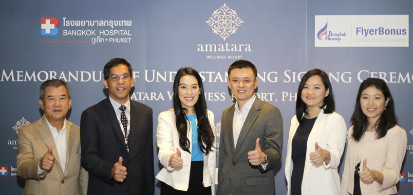 Amatara signs agreement with Bangkok Airways and Bangkok Hospital Phuket to offer the first ever-integrated tourism & health services in the region