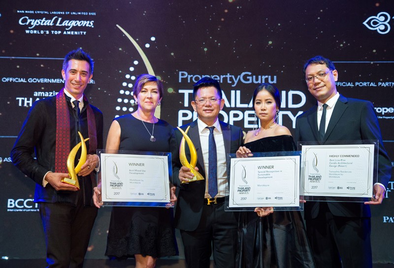 MONTAZURE SCOOPS FIVE ACCOLADES INCLUDING BEST MIXED USE DEVELOPMENT  AT THAILAND PROPERTY AWARDS 2017