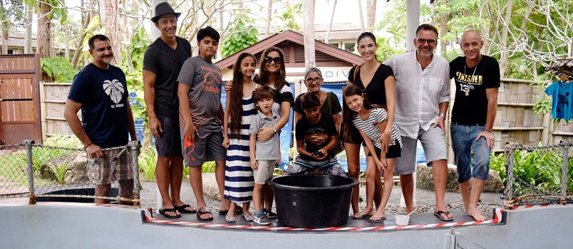 Celebrity Cindy Sirinya Bishop and her family & friends visit The Mai Khao Marine Turtle Foundation