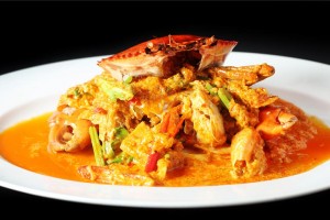 Black Crab with mild Yellow Curry Sauce