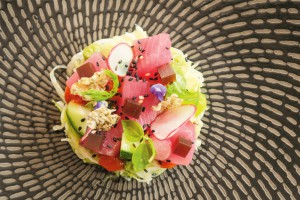 Yellow fin tuna salad