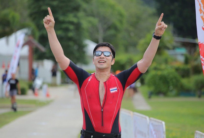 'James' Ruangsak Loychusak, Thai singer and actor visits Thanyapura Health & Sports Resort to compete in Thanyapura Tri Dash 2018