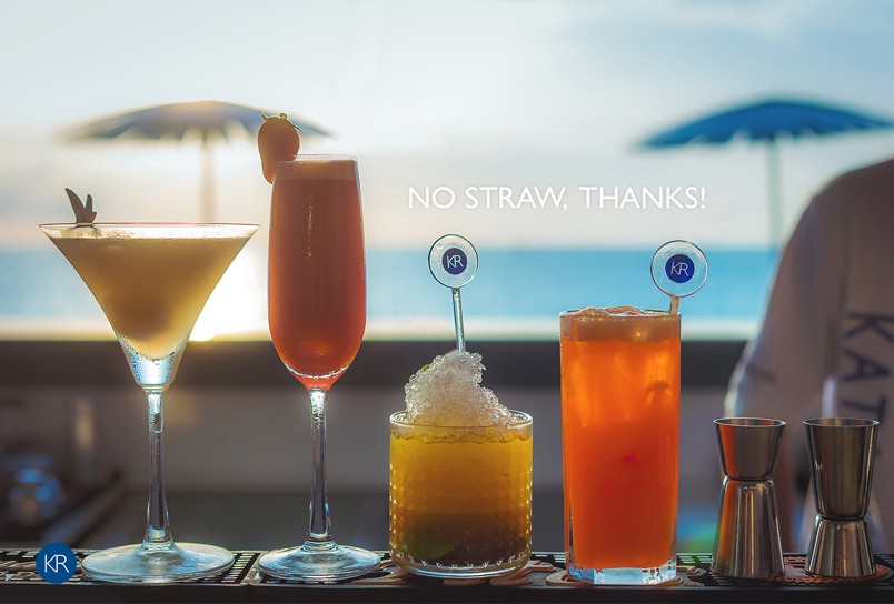 The Last Straw : Kata Rocks ends the use of plastic straws at its Luxury Resort in Phuket