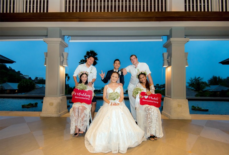 Phuket Marriott Resort and Spa, Nai Yang Beach Hosts Three Ceremonies for Winners of “Dream Wedding” Contest!