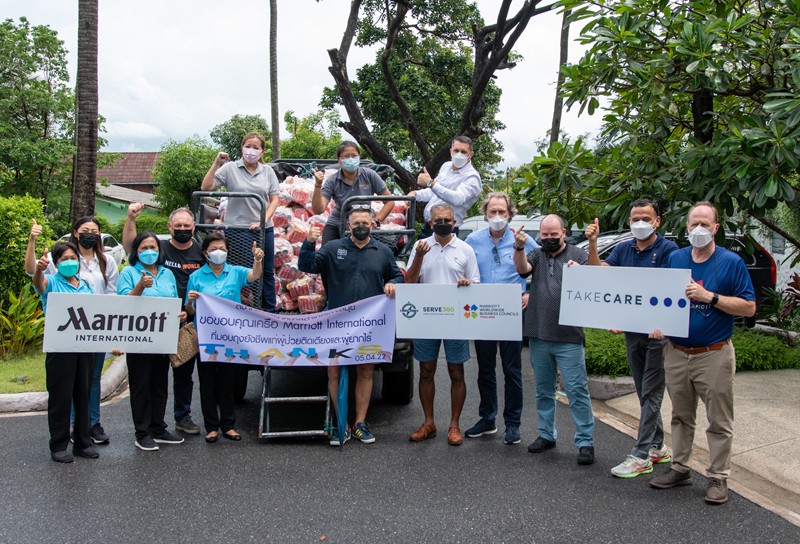 Marriott teamed up with Living Waters Phuket on an emergency food aid program in the south of Thailand