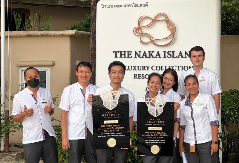 The Naka Island, A Luxury Collection Resort and Spa, Phuket  Celebrates Multiple Awards From  2022 Haute Grandeur Global Hotel Awards